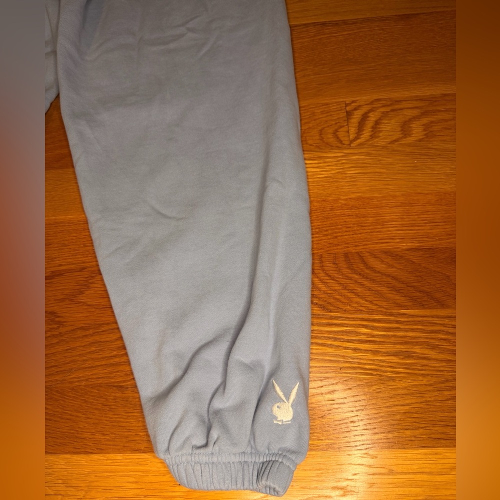 Playboy x PacSun Blue Jogger Sweatpants Medium Cozy Streetwear - Picture 5 of 10